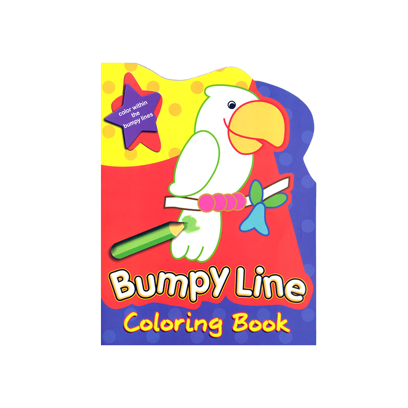Learning is Fun. BUMPY LINE COLORING BOOK - PARROT