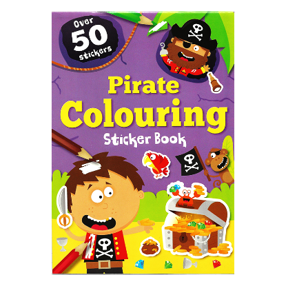 Picture of COLORING STICKER BOOK-PIRATE