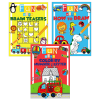 Picture of FUN WITH ACTIVITY SET OF 3 (BRAIN TEASERS, HOW TO DRAW, & COLOR BY NUMBER & LETTER)