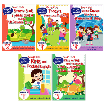 Picture of SMART KIDS PHONICS IN READING BOOK SERIES 2 BOOK 1 TO 5