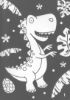 Picture of COLOR & STICKER BY NUMBERS-DINOSAURS